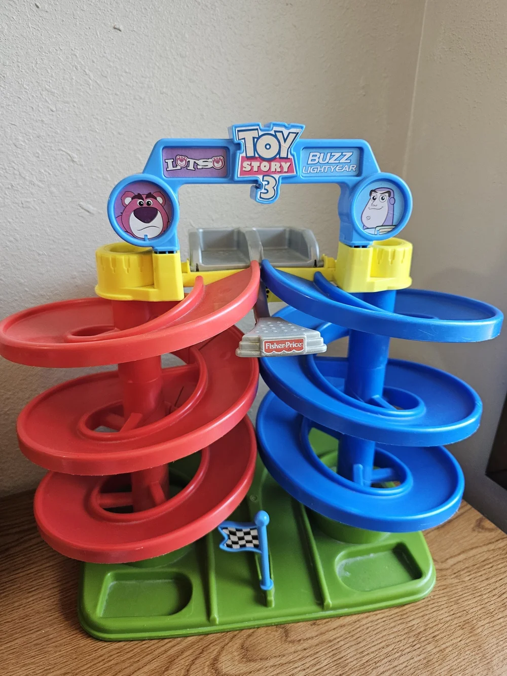 Fisher-Price Toy Story 3 Dual Spiral Racetrack WORN